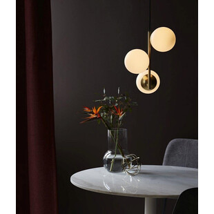 Lampa wisząca Lilly - szklane kule, mosiądz, Nordlux | Sklep