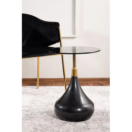 Stolik boczny szklany Taurus 40cm - Signal | Elegancki design