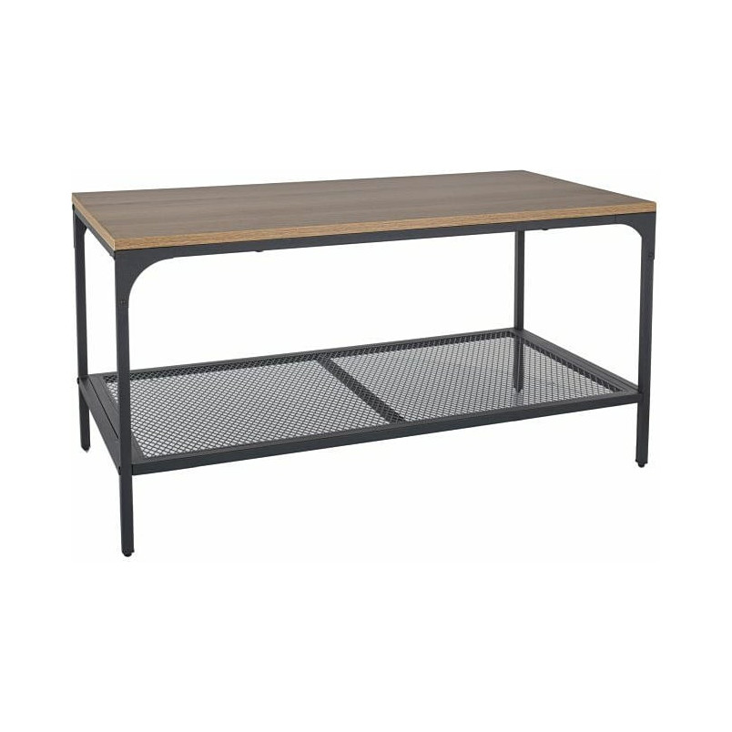 Stolik loft Lex | Signal: Dąb/Czarny | 90x45cm