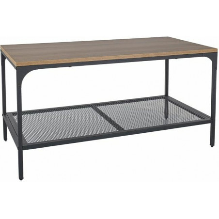 Stolik loft Lex | Signal: Dąb/Czarny | 90x45cm