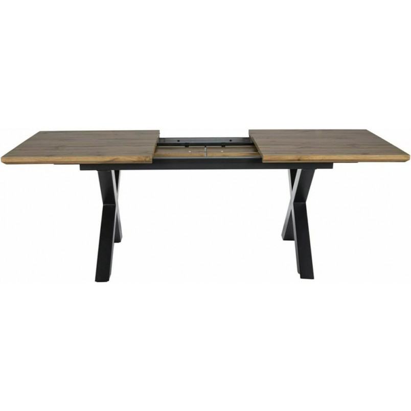 Stół rozkładany loft Xaviero Signal | 160-240x90cm | Czarny mat