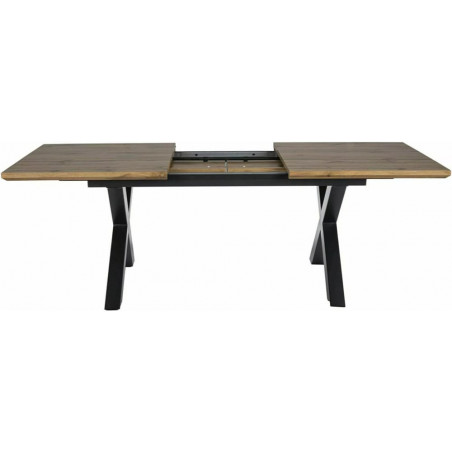 Stół rozkładany loft Xaviero Signal | 160-240x90cm | Czarny mat