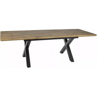 Stół rozkładany loft Xaviero Signal | 160-240x90cm | Czarny mat