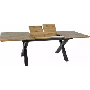Stół rozkładany loft Xaviero Signal | 160-240x90cm | Czarny mat