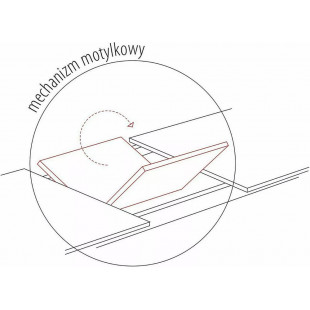 Stół rozkładany Logan Signal | Dąb / Czarny Mat | 160-200x90cm