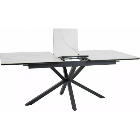 Stół rozkładany Signal Logan: Biały marmur, 160-200x90cm - Kup Teraz!