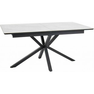 Stół rozkładany Signal Logan: Biały marmur, 160-200x90cm - Kup Teraz!
