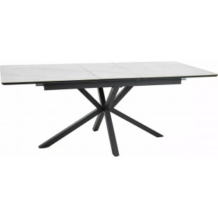 Stół rozkładany Signal Logan: Biały marmur, 160-200x90cm - Kup Teraz!