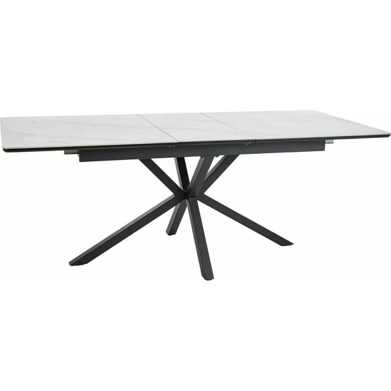 Stół rozkładany Signal Logan: Biały marmur, 160-200x90cm - Kup Teraz!