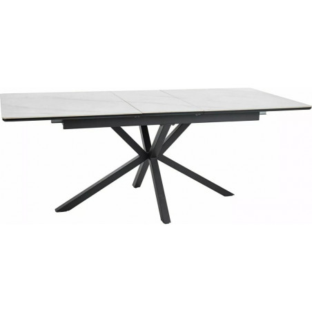 Stół rozkładany Signal Logan: Biały marmur, 160-200x90cm - Kup Teraz!