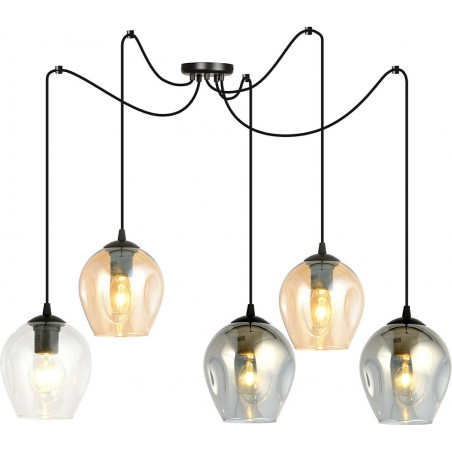 Lampa wisząca "Pająk" Level V - Emibig | Szklana, kolorowa