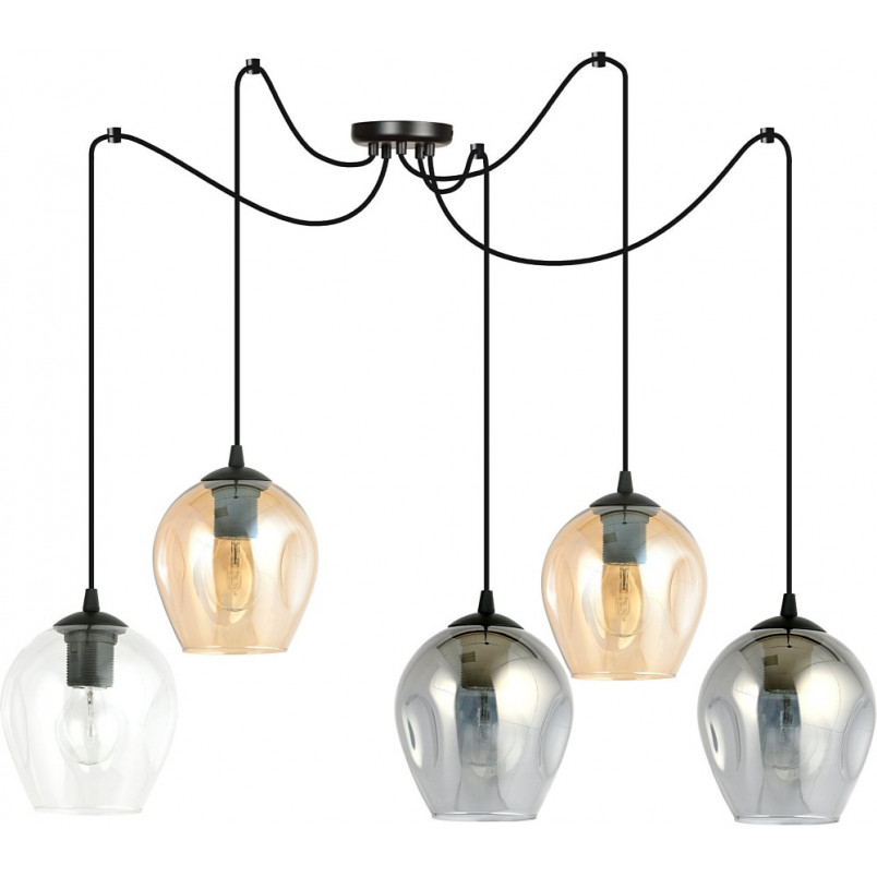 Lampa wisząca "Pająk" Level V - Emibig | Szklana, kolorowa