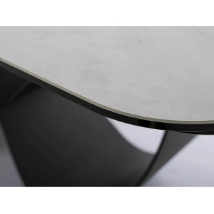 Stół rozkładany Infinity Signal | Biały/Czarny | 160x95cm