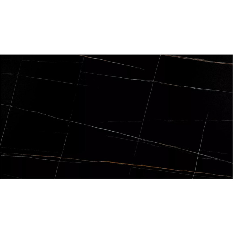 Stół rozkładany Genesis Signal | Czarny marmur, 160-220x90cm