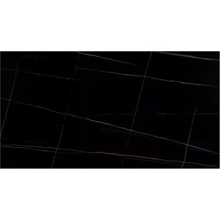 Stół rozkładany Genesis Signal | Czarny marmur, 160-220x90cm