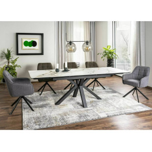 Stół rozkładany biały Signal Columbus 160-240x90cm | Sklep meblowy