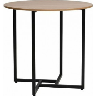 Stół okrągły loft Alto 80cm dąb/czarny Signal - Kup teraz!