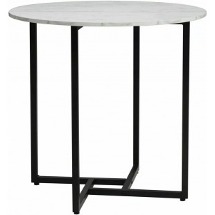 Stół okrągły Alto 80cm biały/czarny Signal - Elegancki design