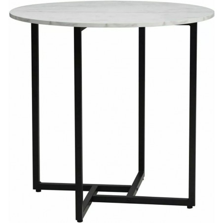 Stół okrągły Alto 80cm biały/czarny Signal - Elegancki design