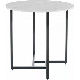 Stół okrągły Alto 80cm biały/czarny Signal - Elegancki design