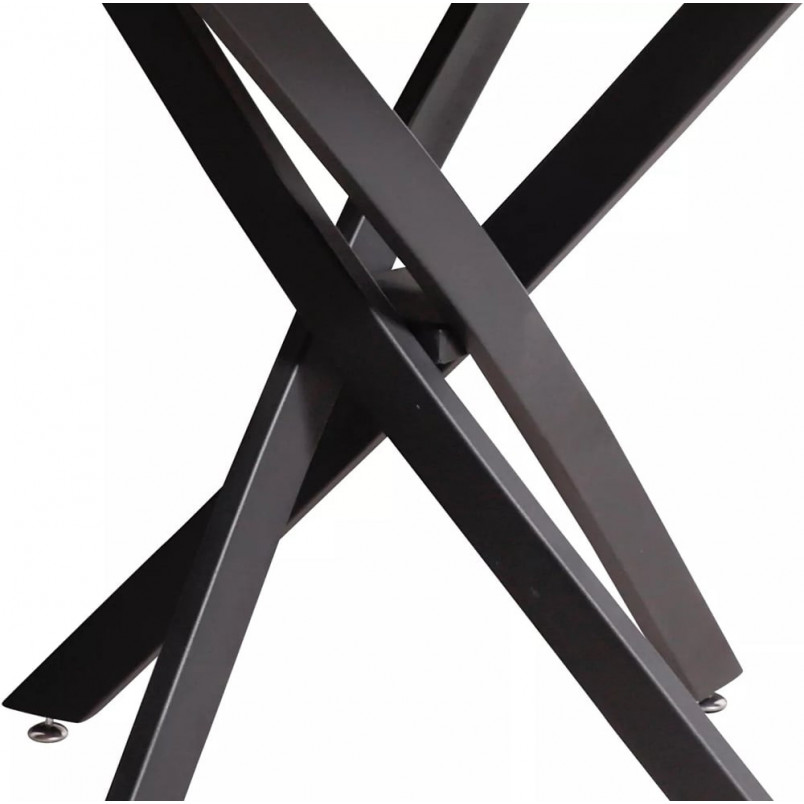Stół szklany okrągły Agis 90cm Signal - Elegancki Design