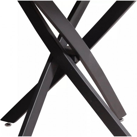 Stół szklany okrągły Agis 90cm Signal - Elegancki Design