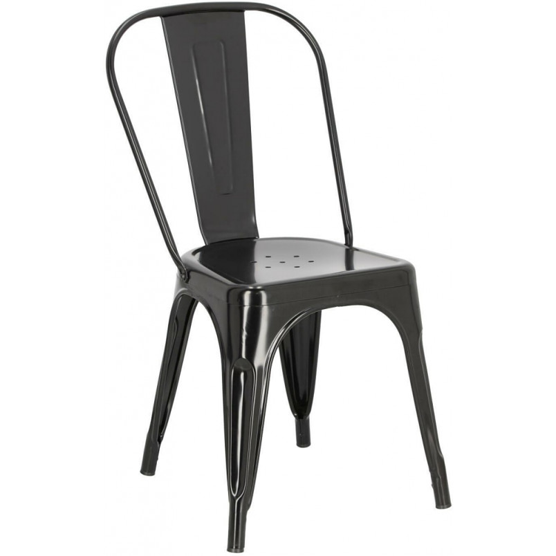 Krzesło Industrialne Paris Czarny | D2 Design - Kup Teraz!