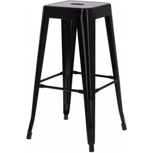 Hoker metalowy Paris 75cm czarny | D2.Design - Stylowy i solidny