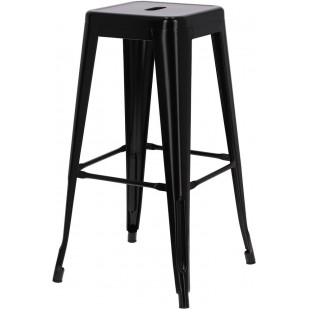 Hoker metalowy Paris 75cm czarny | D2.Design - Stylowy i solidny