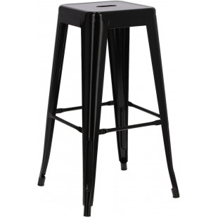Hoker metalowy Paris 75cm czarny | D2.Design - Stylowy i solidny