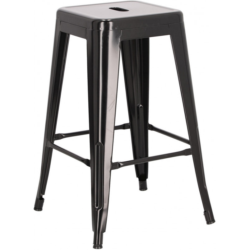 Stołek barowy Paris czarny metalowy | D2 Design - 66cm