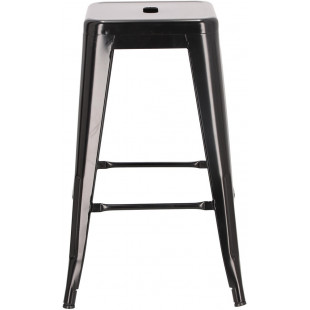 Stołek barowy metalowy Paris 66 czarny marki D2.Design
