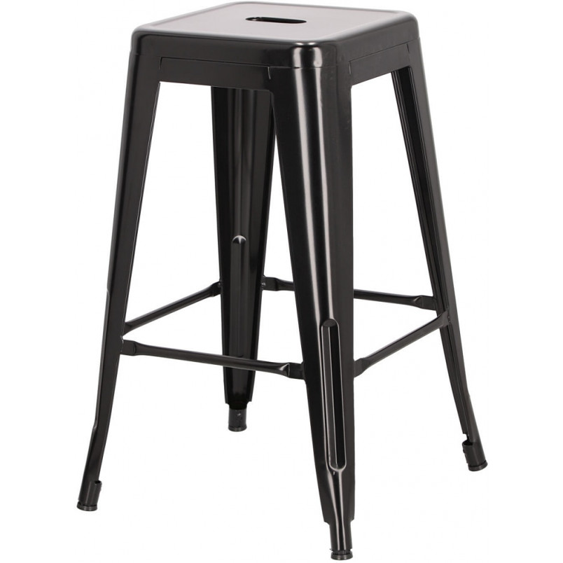 Stołek barowy Paris czarny metalowy | D2 Design - 66cm