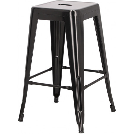 Stołek barowy Paris czarny metalowy | D2 Design - 66cm