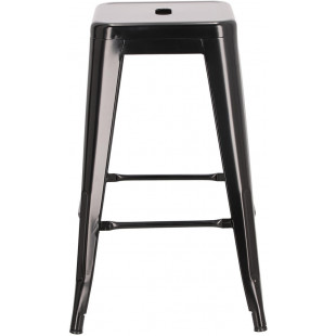 Stołek barowy Paris czarny metalowy | D2 Design - 66cm