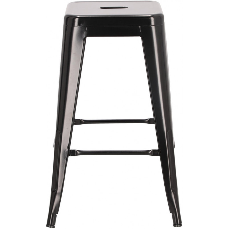 Stołek barowy Paris czarny metalowy | D2 Design - 66cm