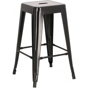 Stołek barowy Paris czarny metalowy | D2 Design - 66cm