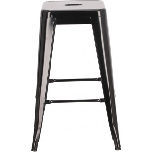 Stołek barowy Paris czarny metalowy | D2 Design - 66cm