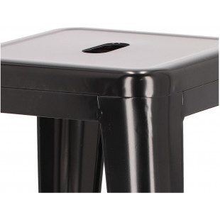 Stołek barowy Paris czarny metalowy | D2 Design - 66cm