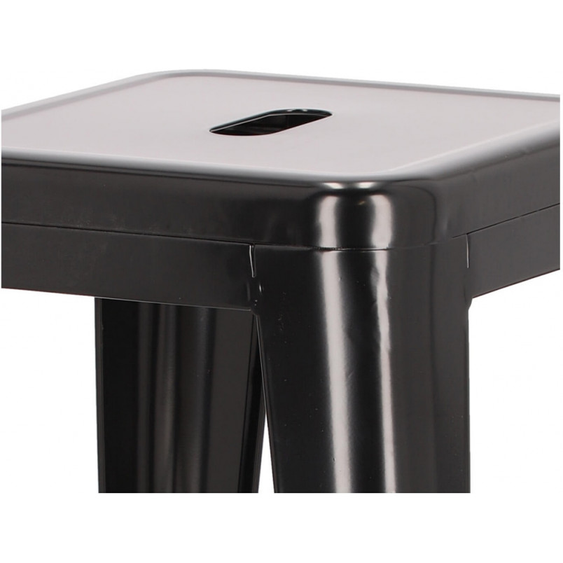 Stołek barowy Paris czarny metalowy | D2 Design - 66cm