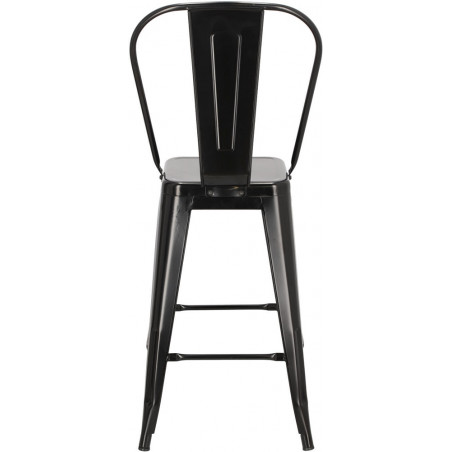Krzesło barowe Paris - Metalowe, Czarne | D2 Design