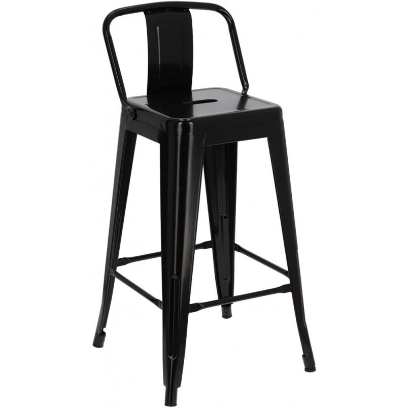 Hoker metalowy Paris Back - czarny | D2.Design
