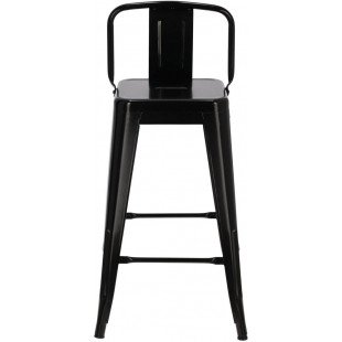 Hoker metalowy Paris Back - czarny | D2.Design