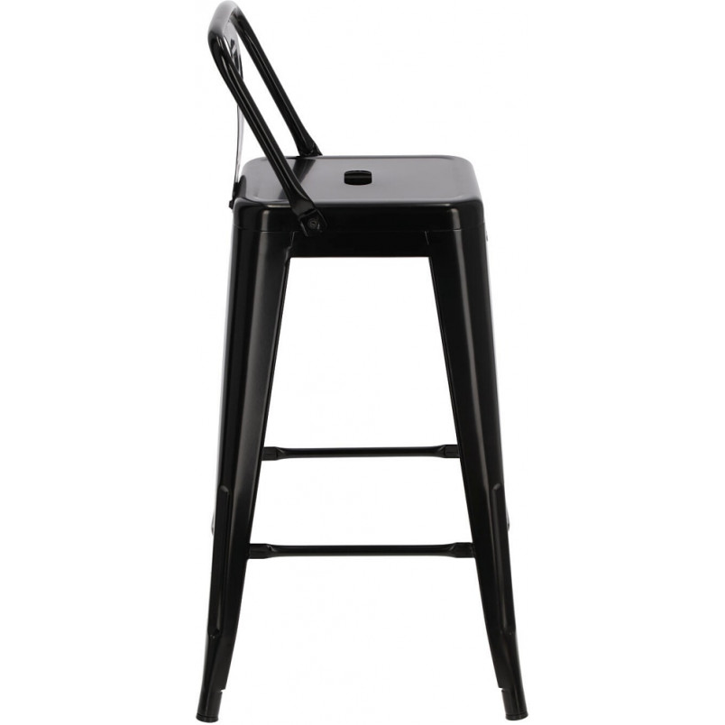 Hoker metalowy Paris Back - czarny | D2.Design