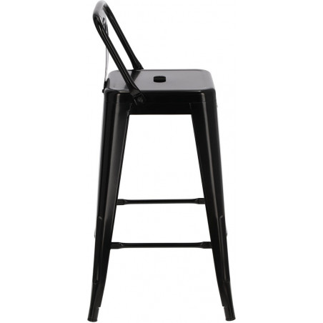 Hoker metalowy Paris Back - czarny | D2.Design