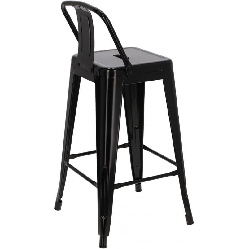 Hoker metalowy Paris Back - czarny | D2.Design