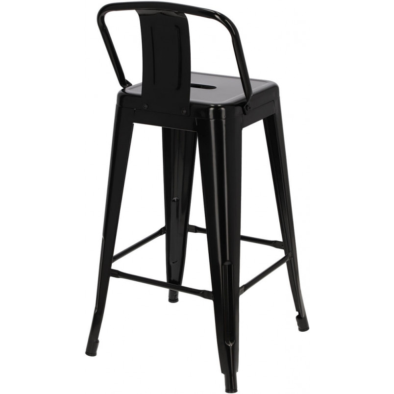 Hoker metalowy Paris Back - czarny | D2.Design