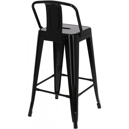 Hoker metalowy Paris Back - czarny | D2.Design