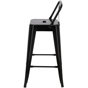 Hoker metalowy Paris Back - czarny | D2.Design