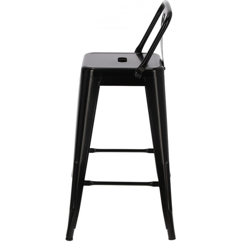 Hoker metalowy Paris Back - czarny | D2.Design